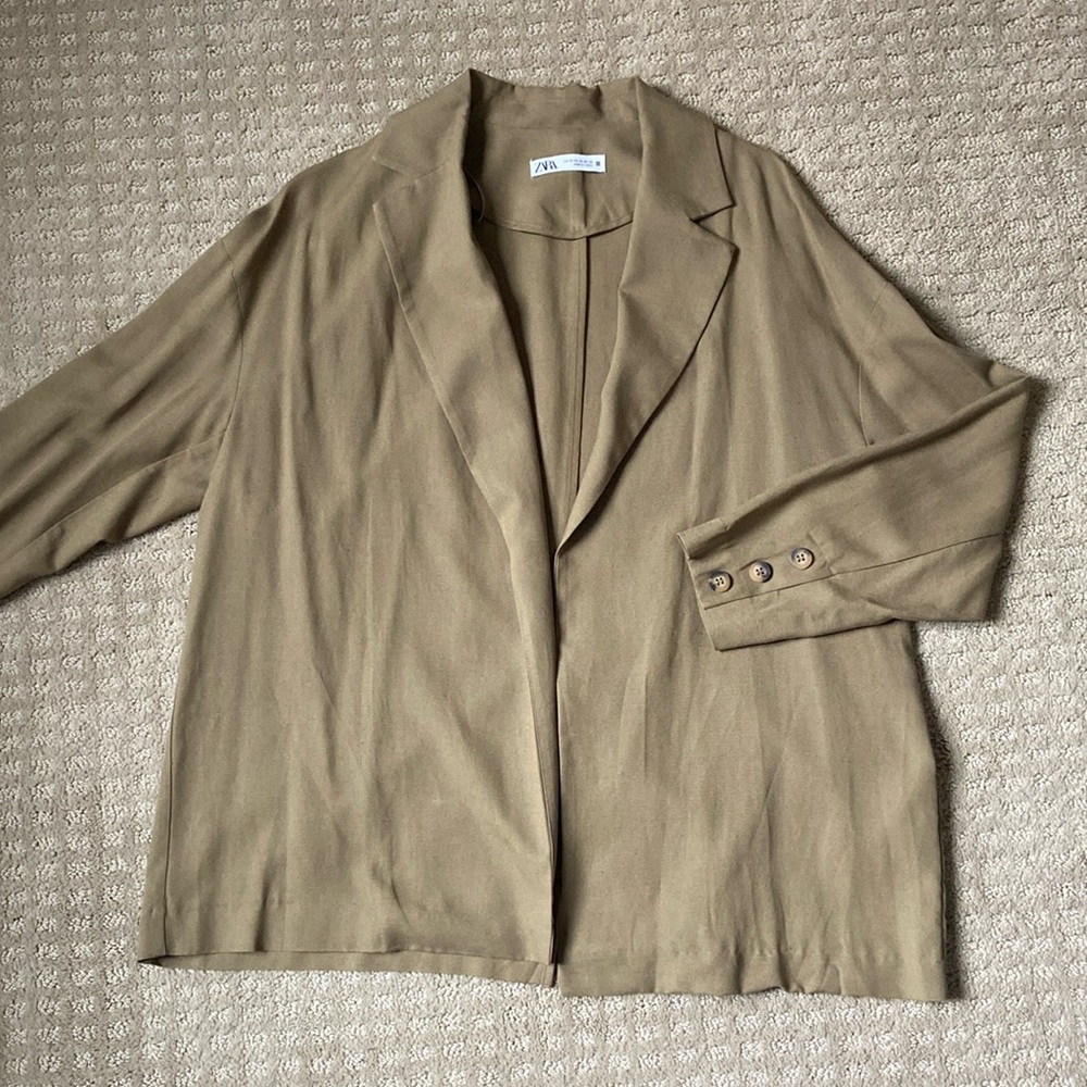 Zara Deconstructed loose fitting blazer